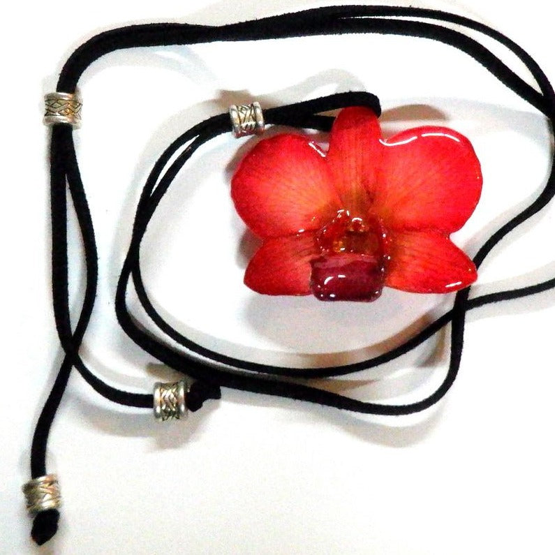 Real Orchid Flower Jewellery - One Of A Kind (1)