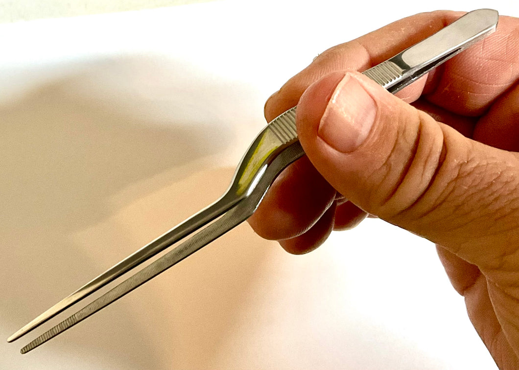 Tweezer - Forceps - 14cm Long - bent