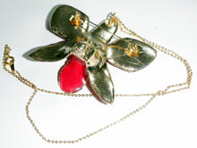 Load image into Gallery viewer, GOLD TRIM - Real Orchid Flower Jewellery - One Of A Kind (21)
