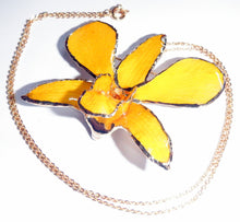 Load image into Gallery viewer, Gold Trim Real Orchid Flower Jewellery - One Of A Kind (38)
